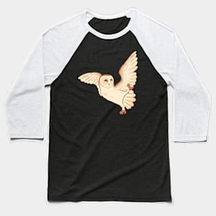 Barn Owl Baseball T-Shirt